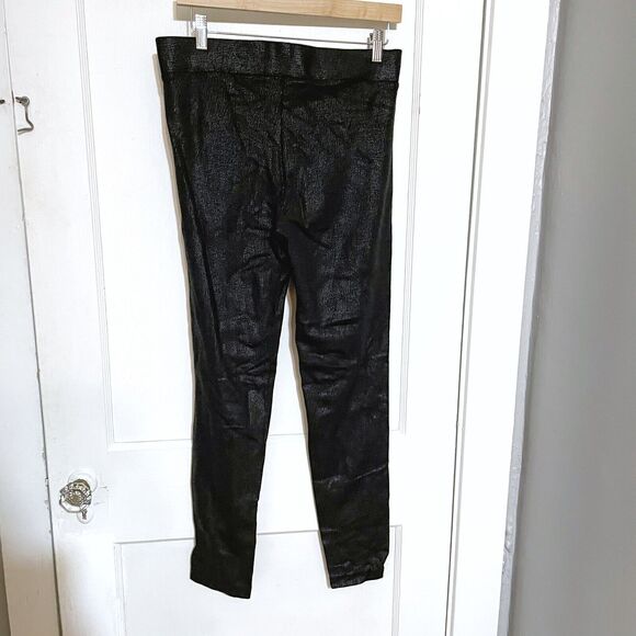 I.N.C International Concepts Women's 12 Pull On Skinny Leggings Black Textured - Picture 3 of 5